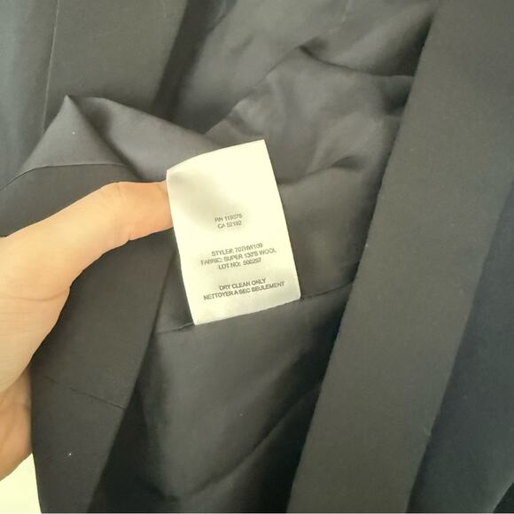 Helmut Lang Wool Blazer in Black Size 4 - Picture 4 of 5